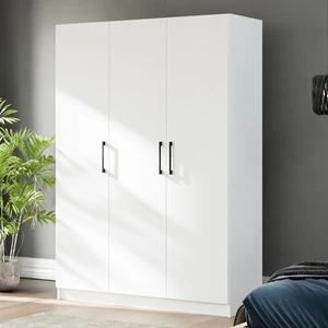 GRE3 3 Kapaklı Dolap Gardrop - Beyaz