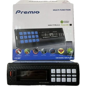 Premio Çift USB Girişli Bluetooth Oto Teyp Araba Teybi Radyo Sd Aux Teyp Çift Amfi Çıkışlı