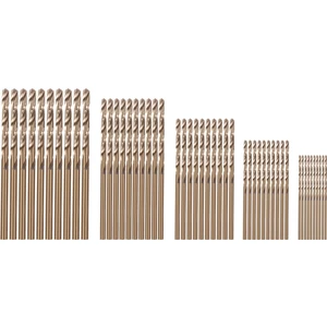 50 Adet Matkap Uyumlu, M35 Kobalt Matkap Ucu Seti, Hss-Co Matkap Seti 1-3mm, Sertleştirilmiş Çelik, Dökme Demir ve Paslanmaz Çelik Üzerinde Delme ile Uyumlu (Yurt Dışından)