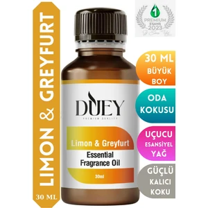 Limon&greyfurt Uçucu 30 ml Buhurdanlık Yağı Difüzör Esansı Oda Kokusu Hava Nemlendirici