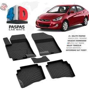 Hyundai Accent Blue 4d Havuzlu Paspas 2010 ve Üzeri