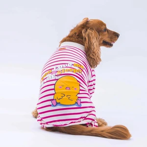 Fuşya Let Me Sleep Kedi Köpek Pijaması - Kedi Köpek Tulumu - Kedi Köpek Kıyafeti