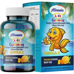 Minasia Kids Omega 3 Gummies Çiğnenebilir Form