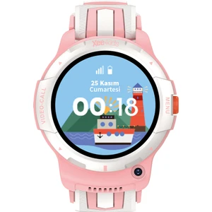 Xee Kids-11 Sim Kartlı Konum Takipli Görüntülü Konuşmalı Akıllı Çocuk Saati Pembe