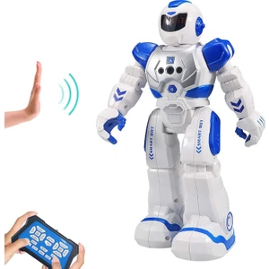 Çocuklar Için Uzaktan Kumandalı Robot, Kızılötesi Denetleyici Oyuncaklarla Akıllı Programlanabilir Robot, Dans, Şarkı Söyleme, Ay Yürüyüşü ve LED Gözler, Hareket Algılama1 (Yurt Dışından)