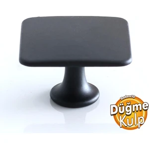 Kare Düz Kulp Düğme Mat Siyah Mobilya Mutfak Dolabı Çekmece Dolap Kulpları Kapak Kulpu Metal