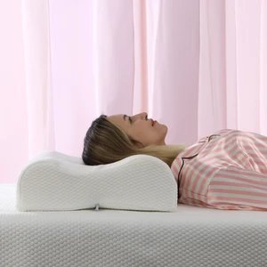 Çift Taraflı Yüksek Boyun Destekli MEGA BÜYÜK Ortopedik Yastık Visco Yastık (60x40x14/12 Cm)