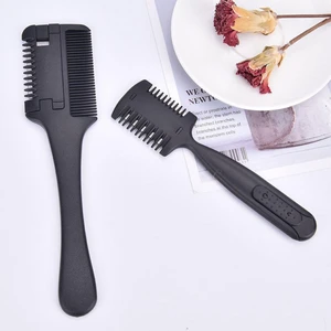 Çift Taraflı Saç Jilet Tarak Katman Şekillendirici Bıçaklı Kesme Inceltme Tarak (Yurt Dışından)