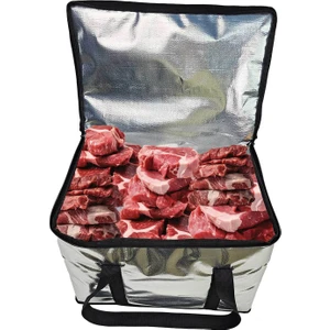 Ekstra Korumalı Içi Dışı Termal Et Taşıma Çantası - 50 cm x 35 cm x 35 cm - Piknik Kamp Çantası