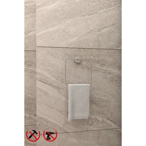 Alper Banyo İris Krom Eko Kare Havluluk Havlu Askısı Havlu Asacağı Ister Yapıştır Ister Montajla
