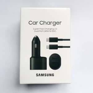 Samsung Süper Hızlı Araç Şarj Cihazı 45W + 15W Çift Bağlantı Noktalı Pd Qc Adaptif Hızlı Şarj Galaxy S22 S21PLUS S9 S10 + NOTE20 Xiaomi iphone (Yurt Dışından)