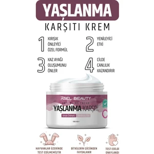 Asel Beauty Yaşlanma Karşıtı Nemlendirici Yüz Kremi