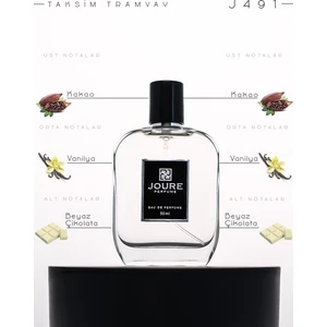 J491 - Kakao Vanilya Beyaz Çikolata Kokulu 50ML Kalıcı Edp Parfüm