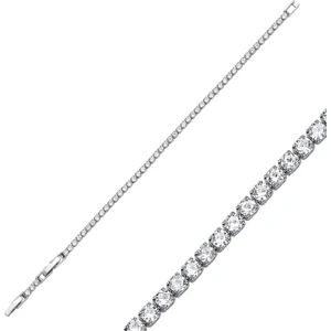 Merano Design 2,5mm Rhodium Su Yolu Bileklik