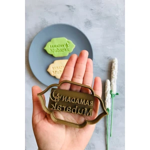 Ramadan Mubarak Written Cookie Mold/kurabiye/seramic/polymer Clay