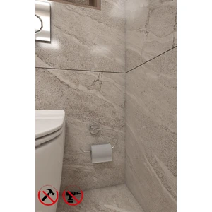 Alper Banyo İris Krom Tuvalet Kağıtlığı Tuvalet Askısı İster Yapıştır İster Montajla