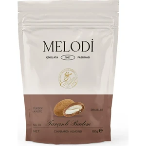Melodi Çikolata Prenses Tarçınlı Badem Draje Doypack 80G
