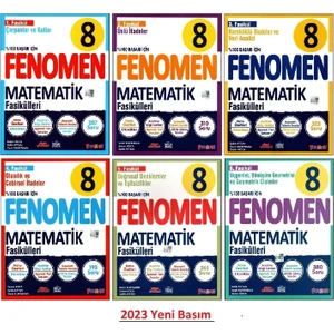 Fenomen Yayınları 8. Sınıf Matematik Fasikül Seti 6 Kitap