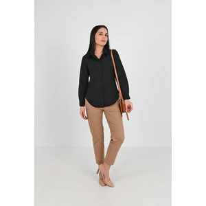 Kadın Klasik Uzun Kol Gömlek 1668-24