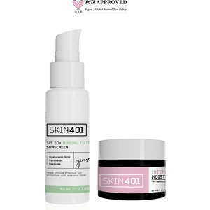 SKIN401 Yoğun Nemlendirici ve Mineral Filtreli Güneş Kremi Seti