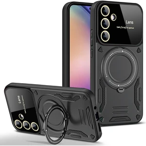 Galaxy A34 5g Kılıf Magsafe Mıknatıslı Stand Özellikli Kamera ve Lens Korumalı Kapak
