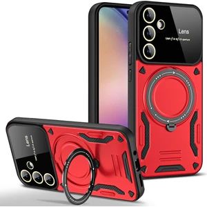 Galaxy A34 5g Kılıf Magsafe Mıknatıslı Stand Özellikli Kamera ve Lens Korumalı Kapak