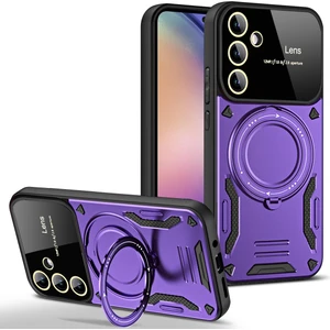 Galaxy A34 5g Kılıf Magsafe Mıknatıslı Stand Özellikli Kamera ve Lens Korumalı Kapak