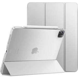 M.TK Moveteck Apple Ipad Pro 11" Pro 5. Nesil 2024 Uyumlu Tablet Kılıf Akıllı Smart Uyku Modlu Standlı Şeffaf Kapaklı A2837 A3006