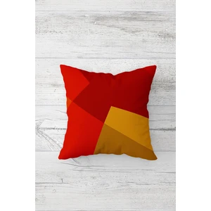 Renk Bloklu Çift Tarafı Baskılı Gizli Fermuarlı Yastık Kılıfı Kırlent Koltuk Yastık Kılıfı