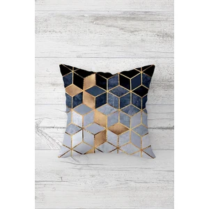 Petek Desen Modern Çift Tarafı Baskılı Gizli Fermuarlı Yastık Kılıfı Kırlent Koltuk Yastık Kılıfı