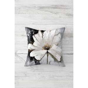 Suluboya Canlı Çiçek Çift Tarafı Baskılı Gizli Fermuarlı Yastık Kılıfı Kırlent Koltuk Yastık Kılıfı