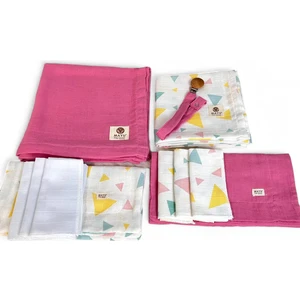 Mayu Baby Collection Yeni Doğan 2 Katlı Müslin Bebek Battaniyesi ve Kundak Seti, Bebek si
