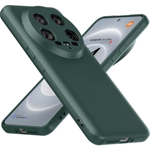 M.TK Moveteck Xiaomi Mi 14 Ultra Kılıf Kamera Korulamı Mat Hisli Içi Kadife Yumuşak Dokulu Lansman Renkli Silikon