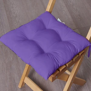 Özel Dikim Bağcıklı Pofuduk Sandalye Minderi