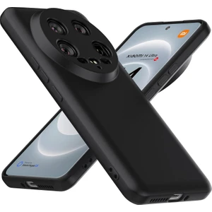 M.TK Moveteck Xiaomi Mi 14 Ultra Kılıf Kamera Korulamı Mat Hisli Içi Kadife Yumuşak Dokulu Lansman Renkli Silikon