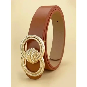 Brand & Belt Gold Tokalı Kemer Modeli