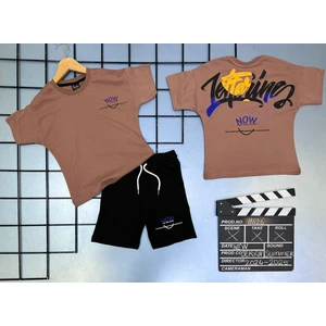 Yiğit Butik Yigit Butik Baskılı Şortlu Erkek Çocuk Takım