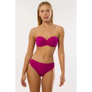 3404 Fuşya Straplez Bikini Takımı