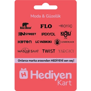 Hediyen Kart - Moda & Güzellik - 5000 TL
