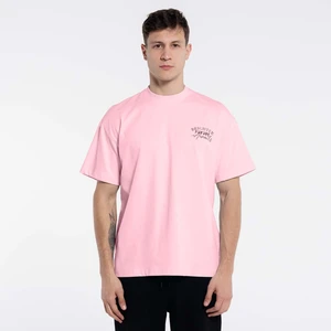 Friday Offset Deka Erkek Pembe %100 Pamuk Bisiklet Yaka Ekstra Oversize Tişört