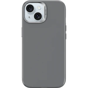 iPhone 15 Uyumlu Kılıf Wiwu SP-019 Magsafe Şarj Özellikli Vegan Leather Deri Kapak Gri