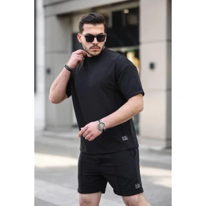 Siyah Renk Oversize Tişört ve Şort Takım