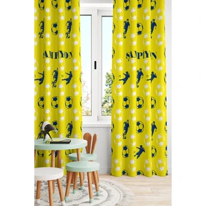 Bertille Home Çocuk ve Bebek Odası Taraftar Futbol Serisi Fon Perde Tek Kanat (Child Room Curtain)