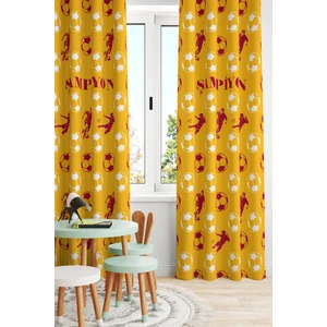 Bertille Home Çocuk ve Bebek Odası Taraftar Futbol Serisi Fon Perde Tek Kanat (Child Room Curtain)