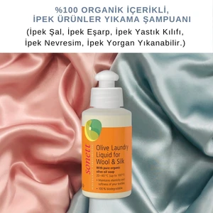 Ipek Şal Eşarp Yorgan ve Ipek Yastık Kılıfı Için 120 ml Organik Ipek Yıkama Şampuanı Deterjanı
