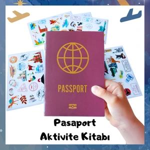 Pasaport Çocuk Aktivite Kitabı - 18 Ülke Gezisi, Video ve Şarkılarla Öğrenme (İnteraktif Karekodlu Kitap)