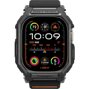 Apple Watch 49mm (Ultra 3/2/1) Kılıf & Kordon Kayış Lite Fit Pro Matte Black - ACS07104