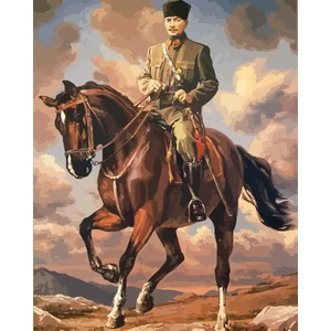 Womb Hobby 100. Yıl Özel Seri Atatürk Sayılarla Boyama Seti (Tuvale Gerili)