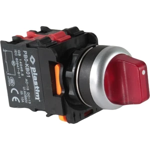 PLASTİM 24V 2Nc Kırmızı Led Işıklı Mandal Buton