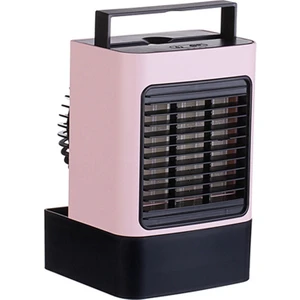 Taşınabilir Klima, Mini Hava Soğutucu Fan, Ev Ofis Için 3 Hız ile Hava Sirkülatörü Nemlendirici Misting Fanı-Pembe (Yurt Dışından)